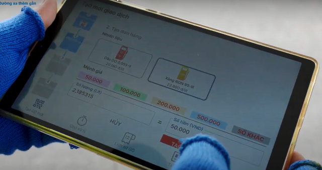 Cài app có tính năng mua xăng trước, trả tiền sau- Ảnh 1.