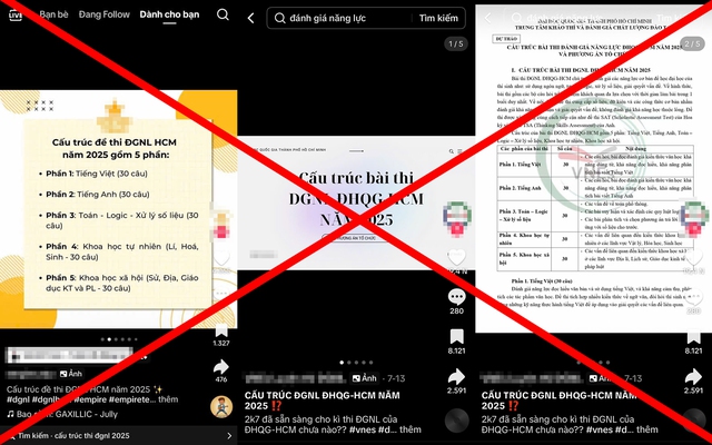 Thí sinh hoang mang tin đề thi đánh giá năng lực 'có 5 phần, 13 tổ hợp'- Ảnh 1.