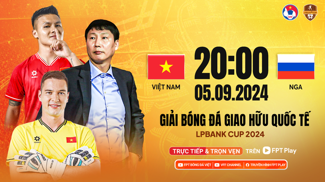 Các trận đấu trong khuôn khổ giải giao hữu quốc tế LPBank Cup 2024 sẽ được tường thuật trực tiếp trên FPT Play