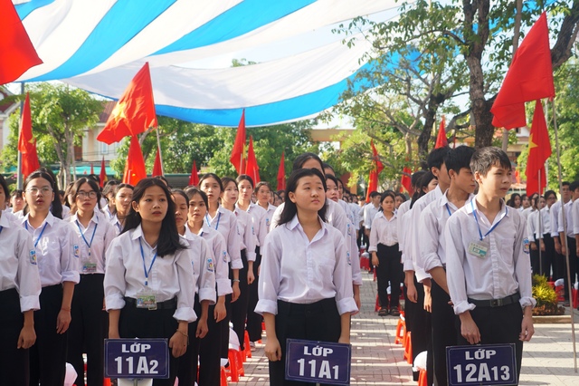 Bí thư T.Ư Đoàn Nguyễn Minh Triết dự lễ khai giảng, trao học bổng tại Hà Tĩnh- Ảnh 3.