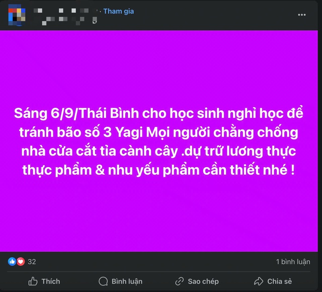 Mạng xã hội liên tục chia sẻ diễn tiến siêu bão Yagi, cùng nhắc nhau cẩn thận ứng phó- Ảnh 2.