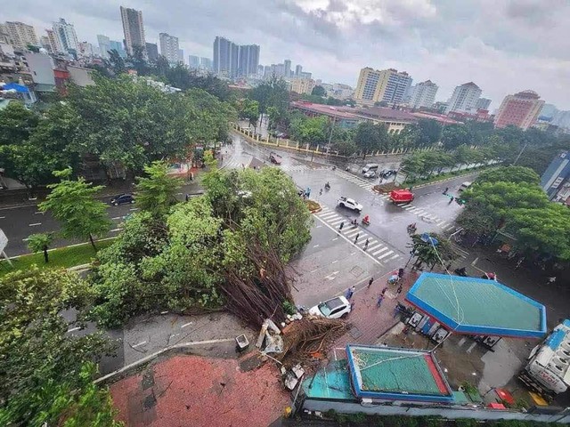 Tâm bão Yagi quét qua Hà Nội- Ảnh 1.