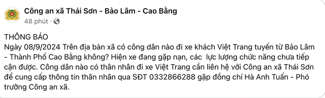 Sạt lở tại Cao Bằng, xe khách bị cuốn xuống sông, chưa xác định người mất tích- Ảnh 1.