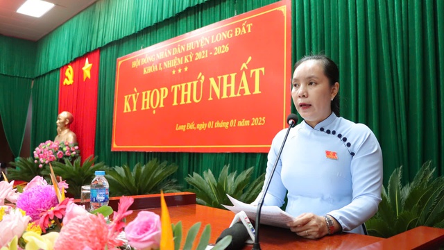 Bầu Chủ tịch UBND H.Long Đất sau khi sáp nhập 2 huyện Long Điền và Đất Đỏ- Ảnh 1.