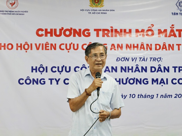 47 hội viên cựu công an nhân dân TP.HCM và thân nhân được mổ mắt miễn phí- Ảnh 1.