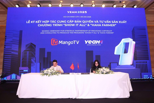 YeaH1 thực hiện ký kết hợp tác với MangoTV, đánh dấu bước phát triển toàn diện và hướng tới mục tiêu nâng cao chất lượng truyền hình