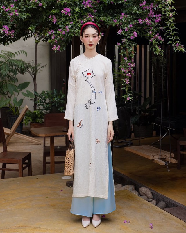 Update the patterned ao dai models that are'making waves' at the beginning of this year - Photo 11.