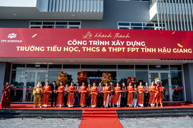 Hậu Giang: Khánh thành trường học mới hơn 5 ha theo mô hình bán trú- Ảnh 3.