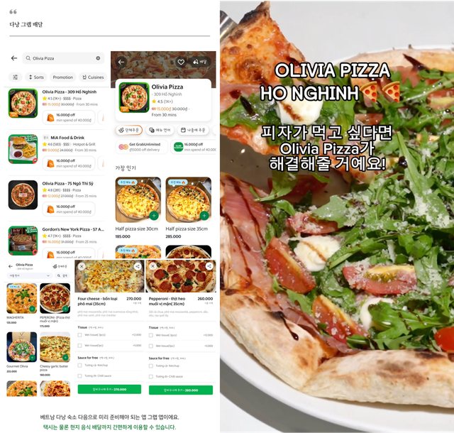 Olivia Pizza 309 Hồ Nghinh là quán ăn nhiều blogger Hàn Quốc gợi ý nên thử khi đến Đà Nẵng