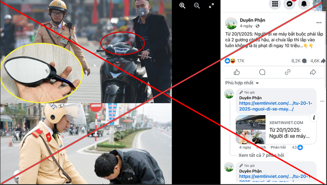 Có phải xe máy gắn 1 gương chiếu hậu bị CSGT phạt 10 triệu?- Ảnh 1.