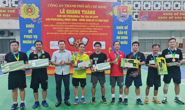 Công an TP.HCM tổ chức giải pickleball mừng Đảng, mừng Xuân Ất Tỵ- Ảnh 3.