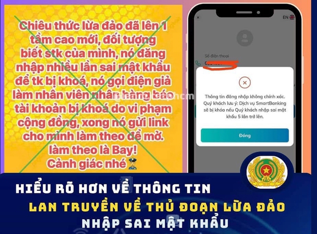 Chiêu trò 'nhập sai số mật khẩu tài khoản ngân hàng'- Ảnh 1.