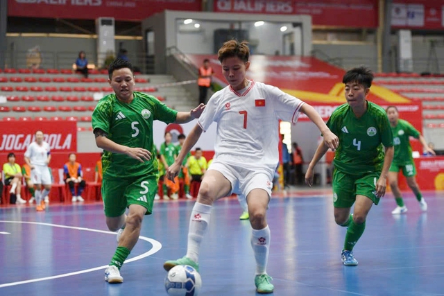 Đội tuyển futsal nữ Việt Nam sớm vào VCK châu Á- Ảnh 1.