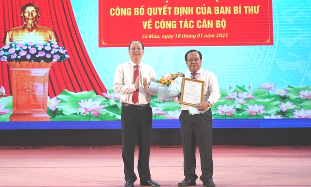 Chuẩn y ông Nguyễn Minh Luân tham gia Ban Thường vụ Tỉnh ủy Cà Mau- Ảnh 1.