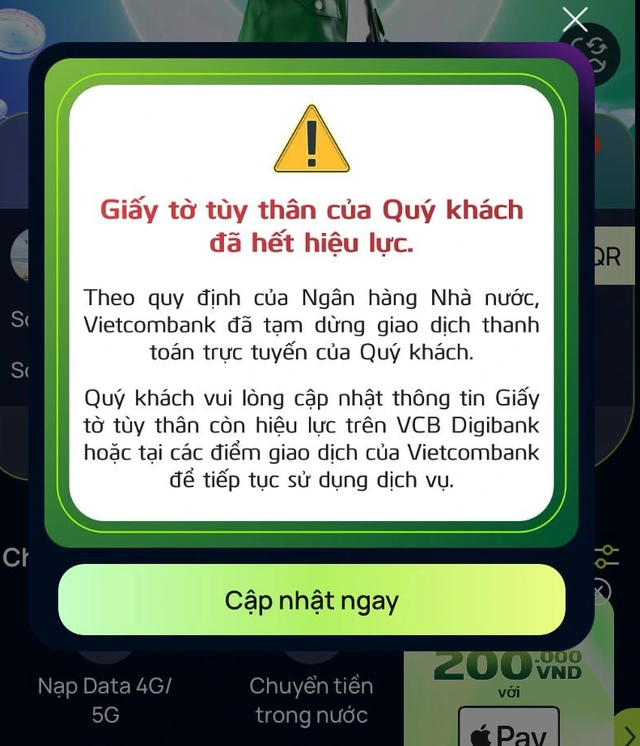 Bị khóa hết tài khoản ngân hàng, ví điện tử vì điều này?- Ảnh 1.