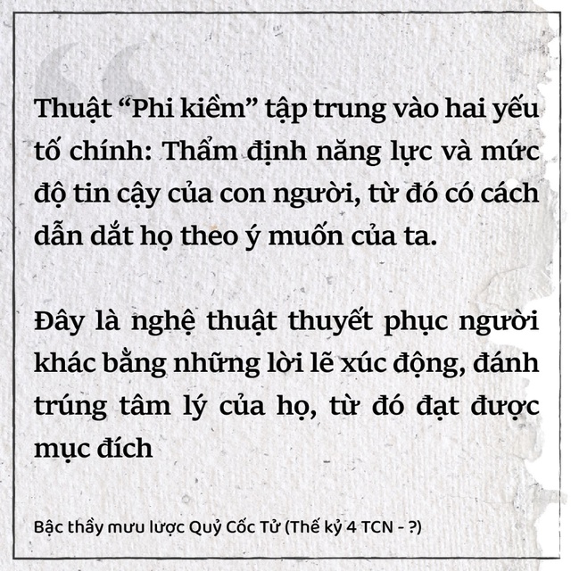 Kỳ VI: Quỷ Cốc Tử Mưu lược toàn thư - Phi kiềm- Ảnh 3.