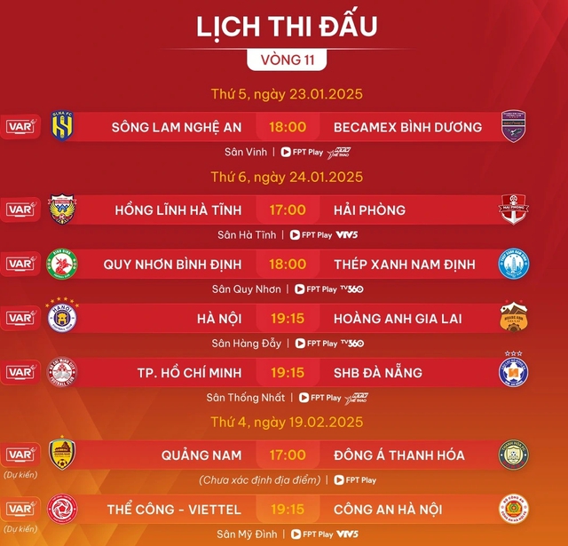 Lịch thi đấu vòng 11 V-League hôm nay: Tiến Linh và Bình Dương dễ gieo sầu cho SLNA- Ảnh 3.