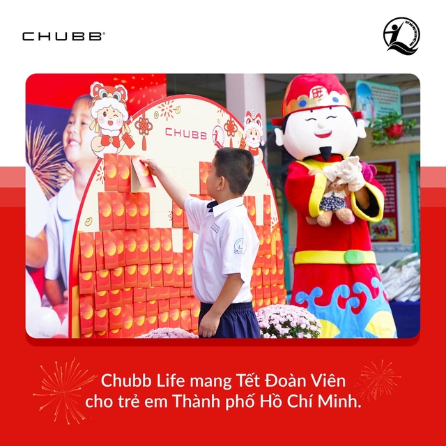 Những phong bao lì xì may mắn do Chubb Life Việt Nam chuẩn bị mang đến không khí Xuân tươi vui, hân hoan cho các em nhỏ