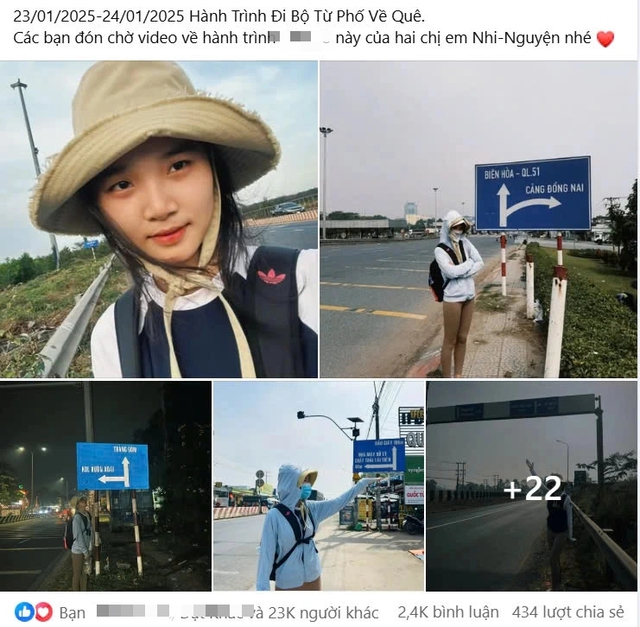 Hai chị em cùng đi bộ 70 km để về quê nghỉ tết- Ảnh 3.