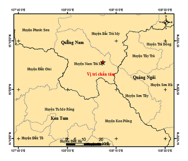 Liên tiếp 2 trận động đất ở Quảng Nam và Kon Tum gây rung chấn mạnh- Ảnh 1.