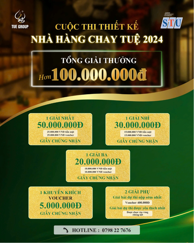 Ẩm thực Chay Tuệ ph&aacute;t động cuộc thi thiết kế nh&agrave; h&agrave;ng chay năm 2024- Ảnh 1.
