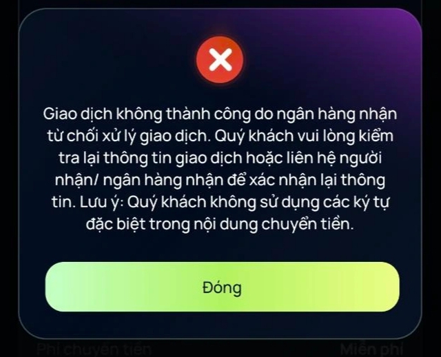 Bực mình khi chuyển tiền lì xì qua dịch vụ ngân hàng trực tuyến không thành công - Ảnh 1.