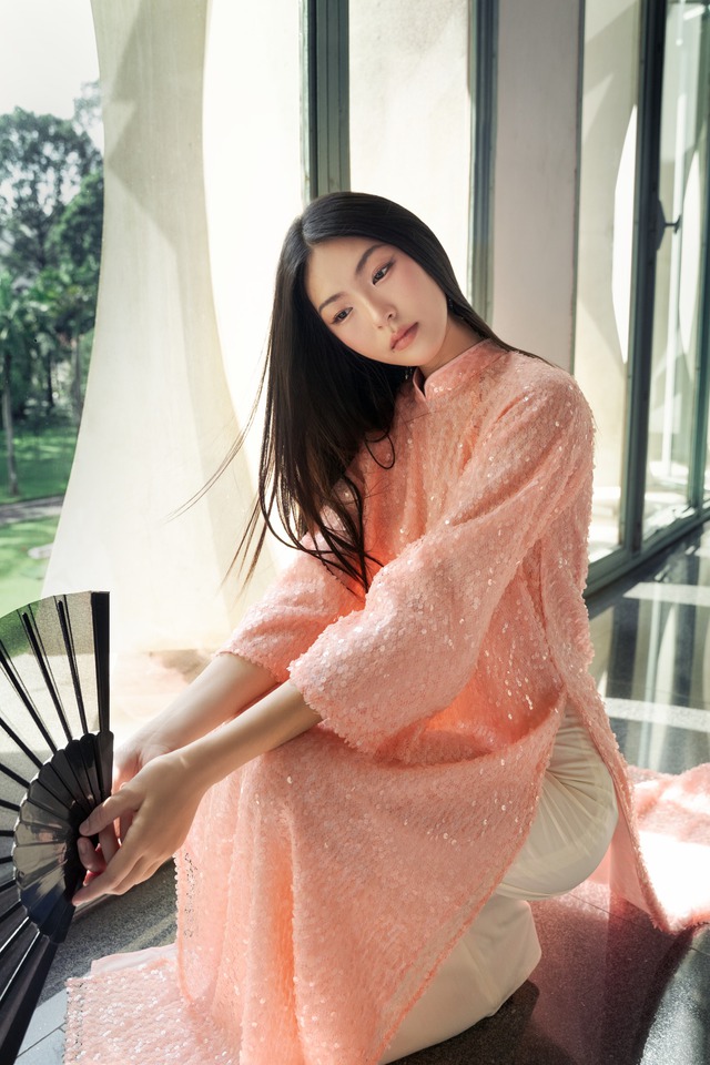 The unique long dress colors are indispensable for Tet- Photo 5.