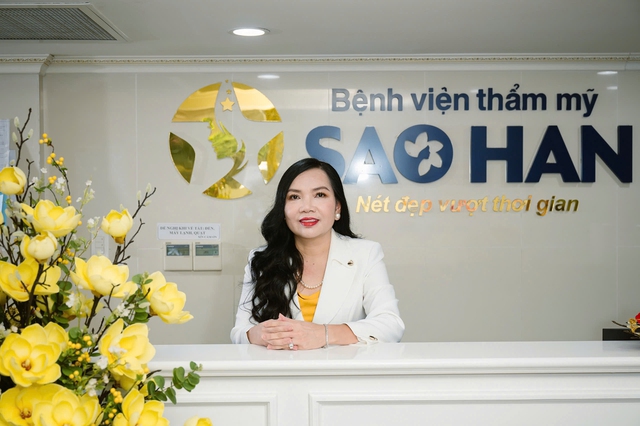 Bà Phạm Thị Thủy Tiên, Chủ tịch HĐQT Bệnh viện thẩm mỹ Sao Hàn.