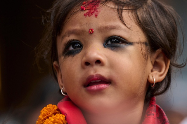 Nepal có nữ thần 2 tuổi