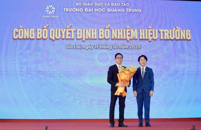 Trường đại học Quang Trung có tân hiệu trưởng- Ảnh 1.