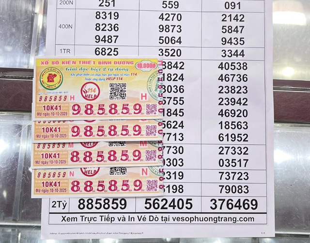 Lộ diện hàng loạt vé trúng xổ số miền Nam đài Bình Dương: Có tứ quý '8888' - Ảnh 2.