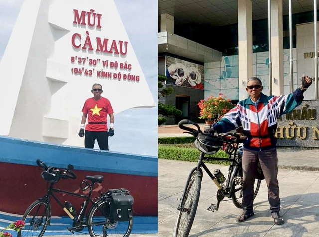Ông giáo về hưu đạp xe 50 km / ngày: Cảm hứng thể thao cho người già - Ảnh 2. Ông giáo về hưu đạp xe 50 km / ngày: Cảm hứng thể thao cho người già - Ảnh 2.