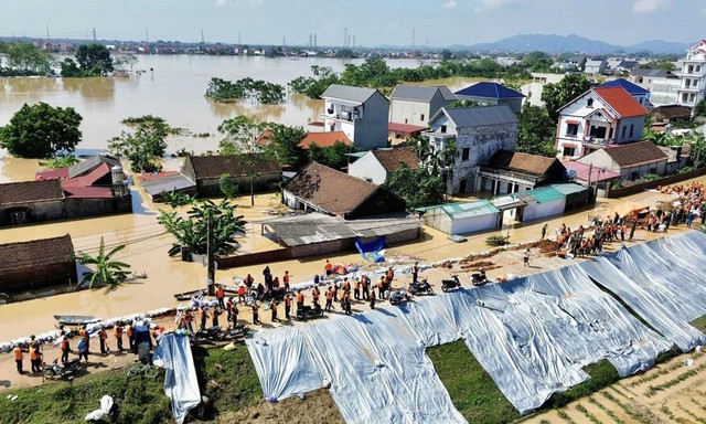Công bố tình huống khẩn cấp 27 sự cố đê sông Cầu, sông Thương, sông Cà Lồ - Ảnh 1. Công bố tình huống khẩn cấp 27 sự cố đê sông Cầu, sông Thương, sông Cà Lồ - Ảnh 1.