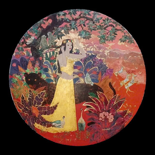 'Đường l&ecirc;n m&acirc;y' bảng lảng h&igrave;nh b&oacute;ng thiếu nữ của danh họa Nguyễn Gia Tr&iacute; - Ảnh 8.