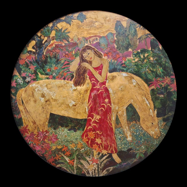 'Đường l&ecirc;n m&acirc;y' bảng lảng h&igrave;nh b&oacute;ng thiếu nữ của danh họa Nguyễn Gia Tr&iacute; - Ảnh 6.