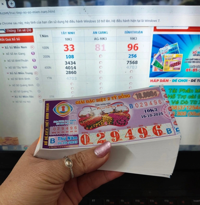 Xổ số miền Nam ngày 16 tháng 10: Đại lý TP.HCM đổi thưởng 140 tờ trúng số - Ảnh 1.