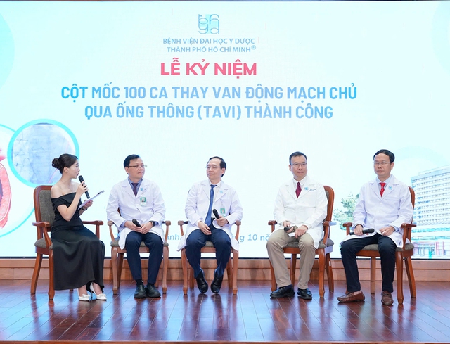Bệnh viện Đại học Y Dược TP.HCM đạt cột mốc 100 ca TAVI thành công - Ảnh 1.