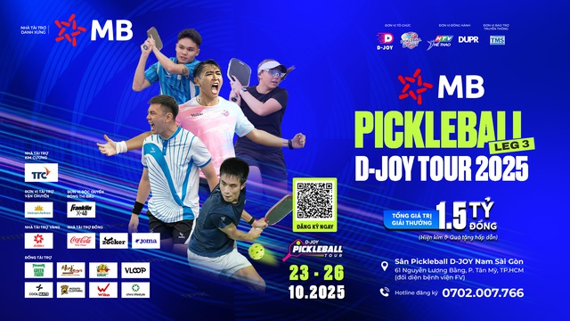 MB Pickleball D-Joy Tour 2025 chặng 3: Đường đua n&oacute;ng hướng đến Vietnam Masters - Ảnh 1.