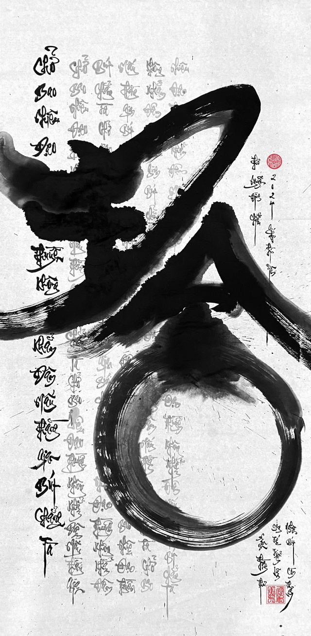 'Độc chiêu' thảo chữ trên sân khấu âm nhạc- Ảnh 10.