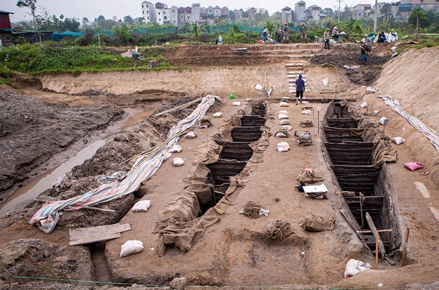 Thuyền cổ ở Bắc Ninh là của Hai Bà Trưng? - Ảnh 1.