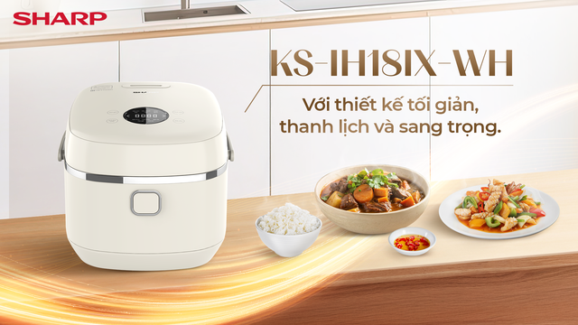 SHARP trình làng nồi cơm điện cao cấp mới: Khi thẩm mỹ song hành cùng đa dụng - Ảnh 2.