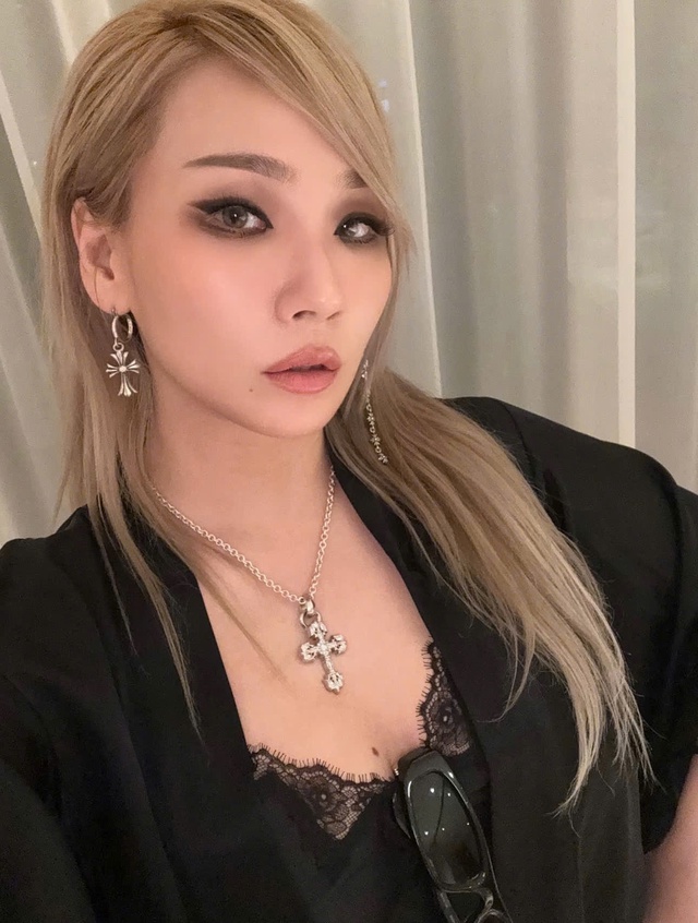 

CL cực kỳ cá tính với phong cách trang điểm 'mắt nâu môi trầm' quen thuộc. Lối kẻ eyeliner dày, đậm kết hợp cùng hiệu ứng loang màu ở bầu mắt giúp ánh nhìn thêm sắc lạnh và quyến rũ. Trong khi đó, đôi môi tông nude nhấn mạnh vẻ đẹp sang trọng  
