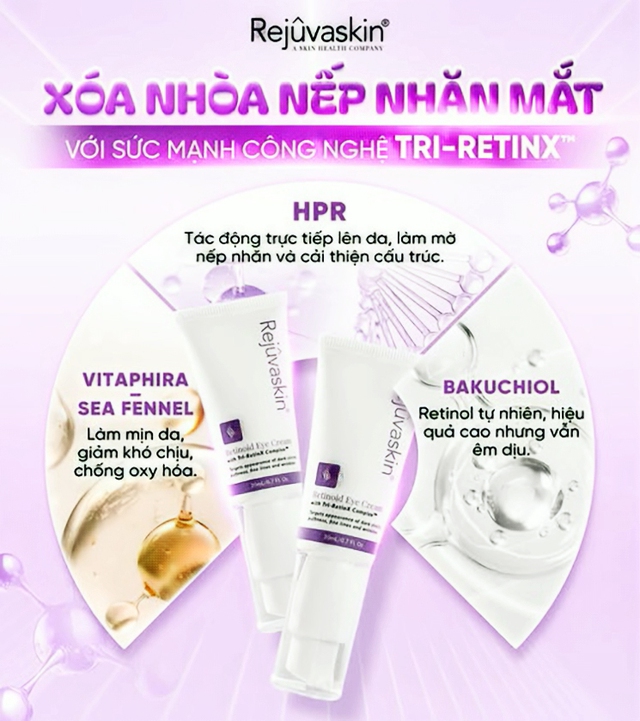 Top 3 kem dưỡng mắt giảm quầng thâm, lấp đầy nếp nhăn đỉnh, top đầu chứa Retinol- Ảnh 2.