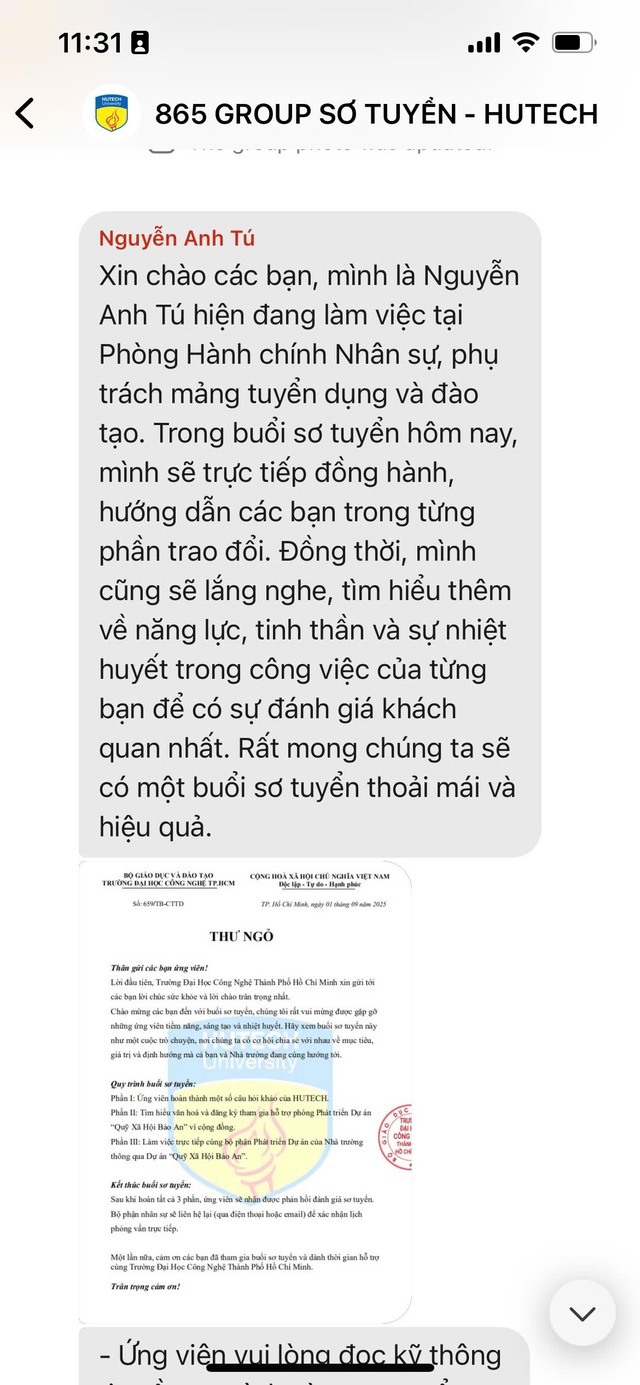 Ứng viên bị rơi vào 'ma trận" lừa tuyển dụng của nhóm mạo danh một trường ĐH - Ảnh 3.