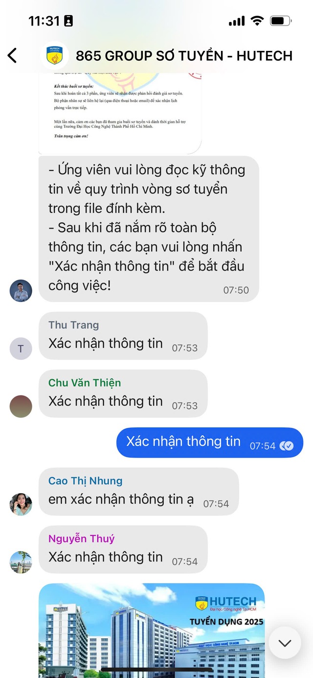 Ứng viên bị rơi vào 'ma trận" lừa tuyển dụng của nhóm mạo danh một trường ĐH - Ảnh 4.