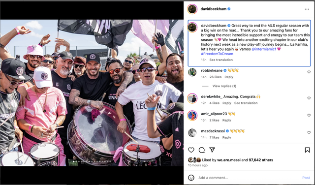 David Beckham lên tiếng về MLS Cup, tươ…