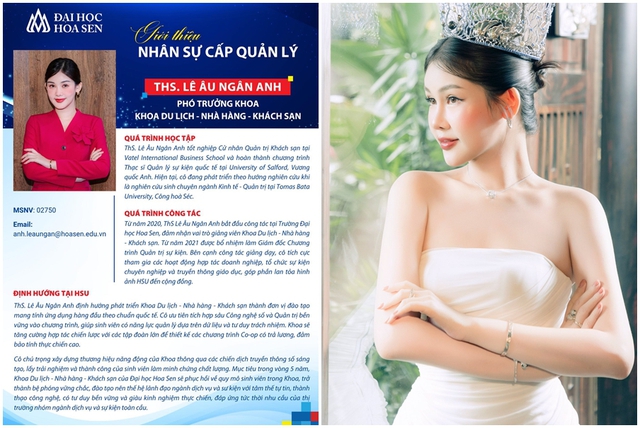 Hoa hậu Lê Âu Ngân Anh nhận t…