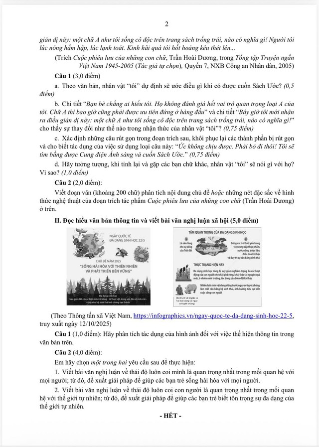 Cấu trúc đề 3 môn thi lớp 10 TP.HCM năm 2026, xem tại đây - Ảnh 3.