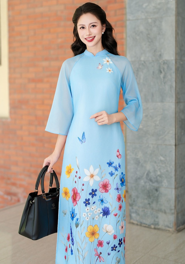 'Bản tình ca' của hương sắc thanh xuân gọi tên những tà áo dài lãng mạn - Ảnh 6.