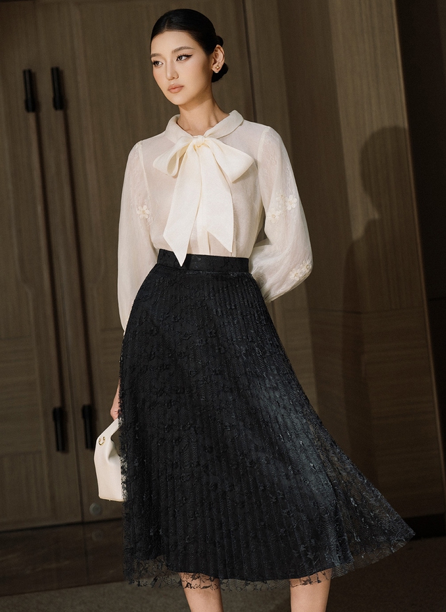 Bí ý tưởng phối đồ, diện ngay cặp đôi áo và chân váy- Ảnh 1.